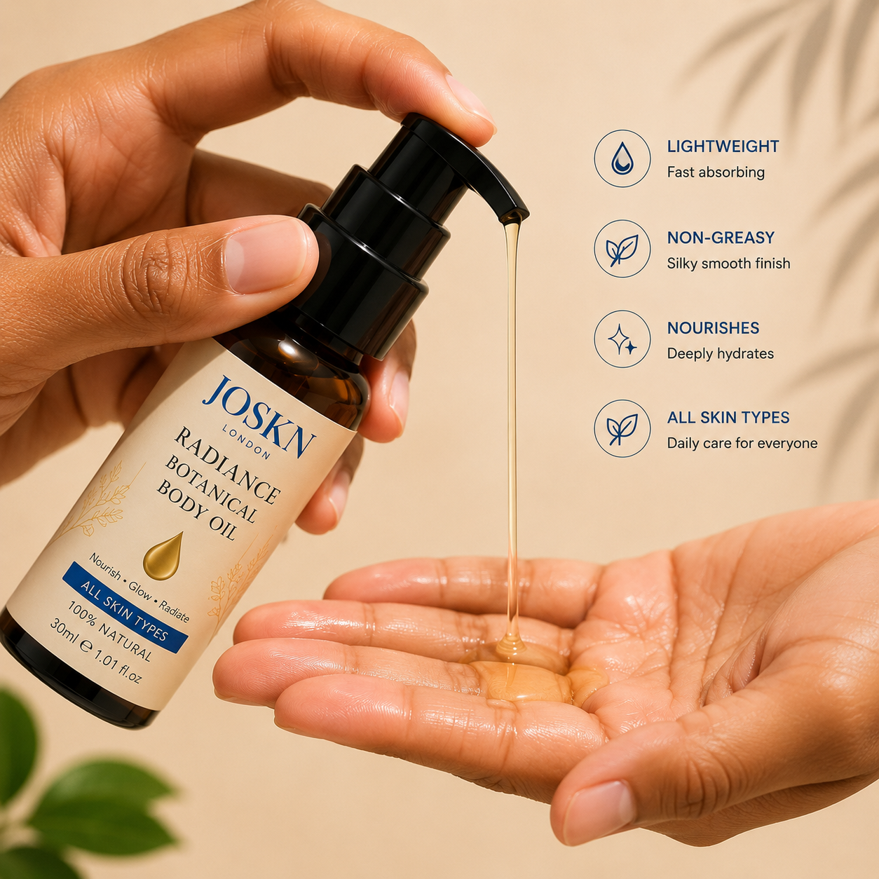 JOSKN Radiance Botanical Body Oil