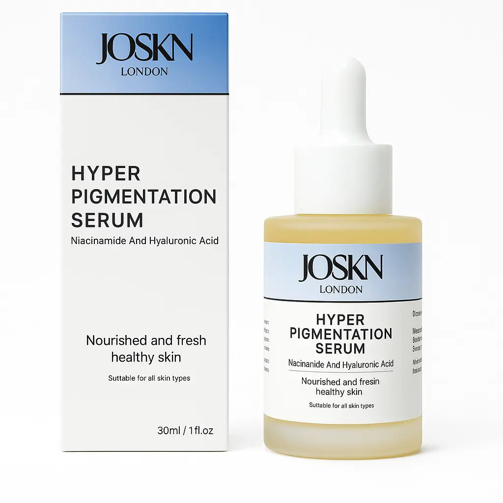 JOSKN Hyperpigmentation Serum bottle and box on a white background, included in the Dark Spot Routine Duo