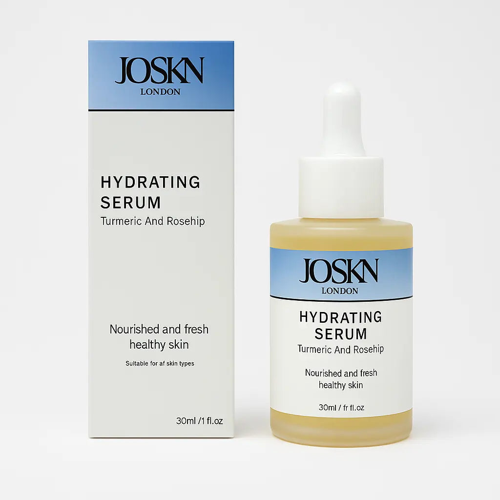 JOSKN Hydrating Serum bottle and box on a white background, included in the Daily Duo