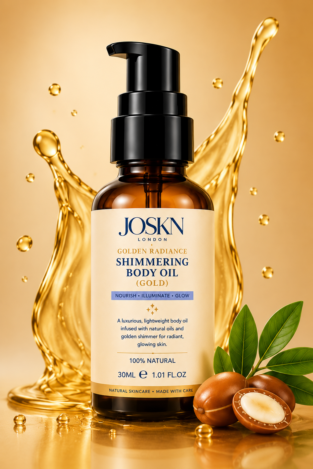JOSKN Golden Radiance Shimmering Body Oil