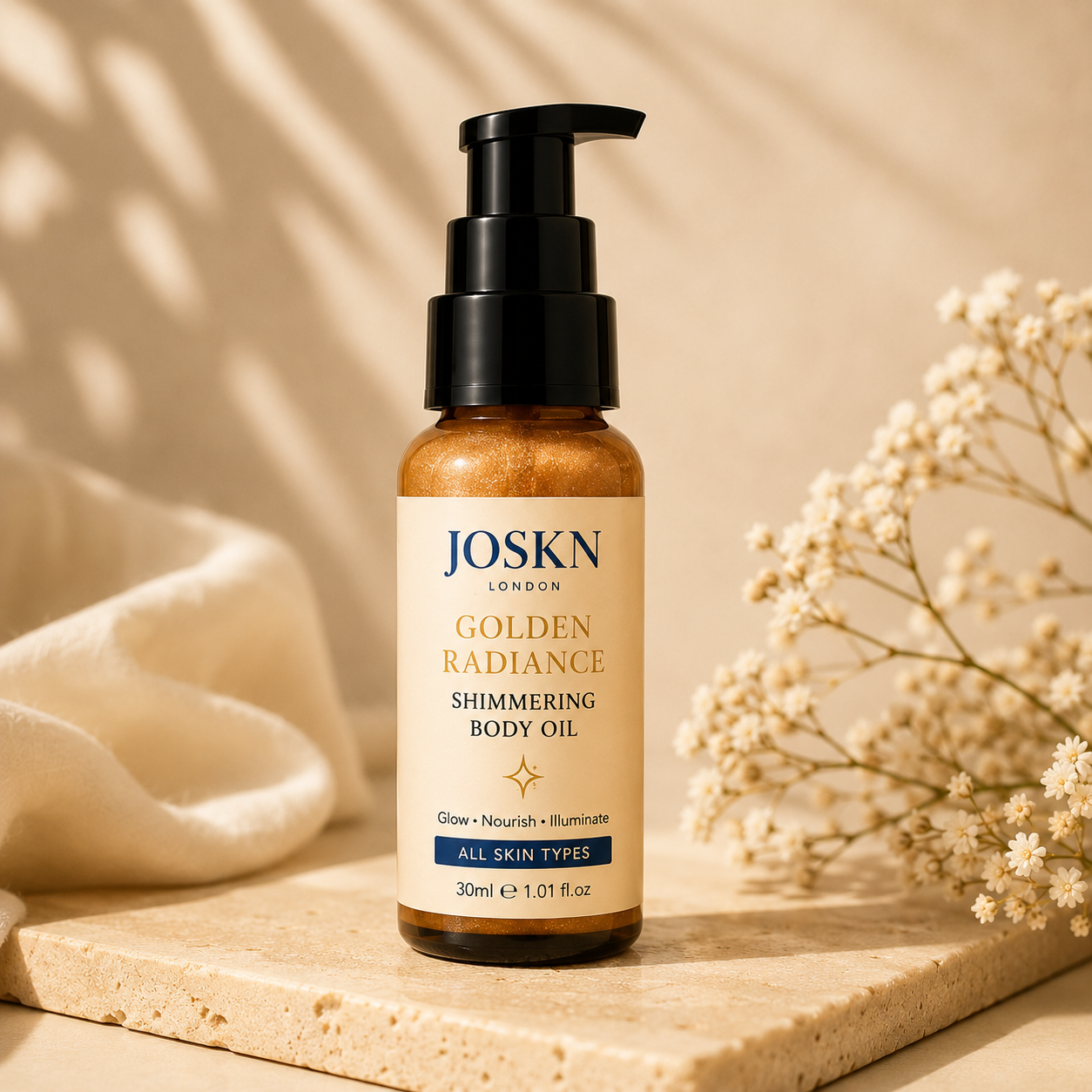 JOSKN Golden Radiance Shimmering Body Oil