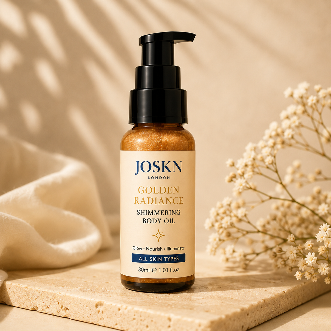 JOSKN Golden Radiance Shimmering Body Oil